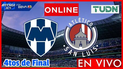 monterrey vs san luis en vivo